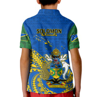 Polynesian Pride Independence Day Solomon Islands Kid Polo Shirt Happy 45th Anniversary LT14 - Polynesian Pride