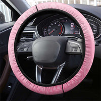 Polynesia Breast Cancer Awareness Month Steering Wheel Cover Pink Ribbon Mix Butterflies