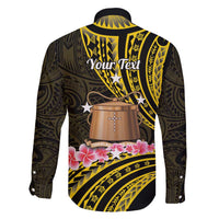 Personalised Tokelau Tokehega Day Family Matching Tank Maxi Dress and Hawaiian Shirt Tokelauan Tatau Black Color - Polynesian Pride