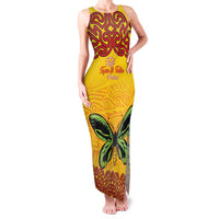 Personalised Tufi Tapa and Tattoo Festival Family Matching Tank Maxi Dress and Hawaiian Shirt PNG Oro Butterfly Tapa Pattern - Polynesian Pride