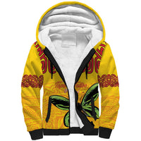 Personalised Tufi Tapa and Tattoo Festival Sherpa Hoodie PNG Oro Butterfly Tapa Pattern - Polynesian Pride