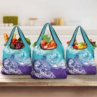 Personalised New Zealand Suicide Prevention Month Grocery Bag You Matter NZ Fern With Maori Koru Lizard