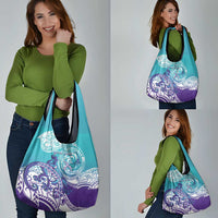 Personalised New Zealand Suicide Prevention Month Grocery Bag You Matter NZ Fern With Maori Koru Lizard