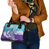 Personalised New Zealand Suicide Prevention Month Shoulder Handbag You Matter NZ Fern With Maori Koru Lizard