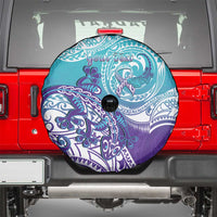 Personalised New Zealand Suicide Prevention Month Spare Tire Cover You Matter NZ Fern With Maori Koru Lizard