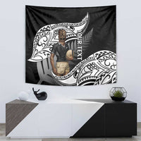 Custom New Zealand Silver Fern Rugby Tapestry 2024 Aotearoa Maori Mascot Go All Black LT14 - Polynesian Pride