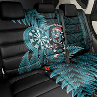 New Zealand Darts Christmas Back Car Seat Cover Maori Fern Merry Dartsmas - Polynesian Pride