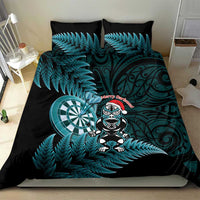 New Zealand Darts Christmas Bedding Set Maori Fern Merry Dartsmas - Polynesian Pride