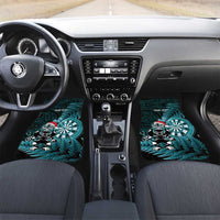 Personalised New Zealand Darts Christmas Car Mats Maori Fern Merry Dartsmas - Polynesian Pride