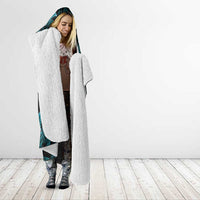 New Zealand Darts Christmas Hooded Blanket Maori Fern Merry Dartsmas - Polynesian Pride