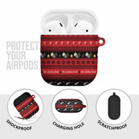 New Zealand Darts Christmas AirPods Case Merry Xmas Aotearoa Maori Red LT14 - Polynesian Pride