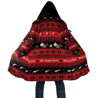 New Zealand Darts Christmas Cloak Merry Xmas Aotearoa Maori Red - Polynesian Pride