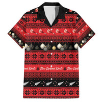 New Zealand Darts Christmas Family Matching Tank Maxi Dress and Hawaiian Shirt Merry Xmas Aotearoa Maori Red - Polynesian Pride