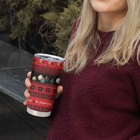 New Zealand Darts Christmas Tumbler Cup Merry Xmas Aotearoa Maori Red - Polynesian Pride