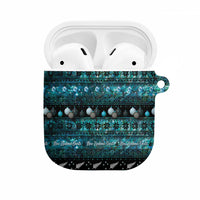 New Zealand Darts Christmas AirPods Case Merry Xmas Aotearoa Maori Paua Shell LT14 Cyan - Polynesian Pride
