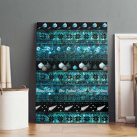 New Zealand Darts Christmas Canvas Wall Art Merry Xmas Aotearoa Maori Paua Shell - Polynesian Pride