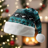 New Zealand Darts Christmas Santa Hat Merry Xmas Aotearoa Maori Paua Shell - Polynesian Pride