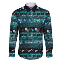 New Zealand Darts Christmas Family Matching Short Sleeve Bodycon Dress and Hawaiian Shirt Merry Xmas Aotearoa Maori Paua Shell - Polynesian Pride