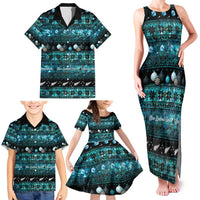 New Zealand Darts Christmas Family Matching Tank Maxi Dress and Hawaiian Shirt Merry Xmas Aotearoa Maori Paua Shell - Polynesian Pride