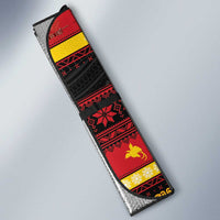 Papua New Guinea Christmas Auto Sun Shade Bikpela hamamas blong dispela Krismas - Polynesian Pride