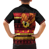 Papua New Guinea Christmas Family Matching Long Sleeve Bodycon Dress and Hawaiian Shirt Bikpela hamamas blong dispela Krismas - Polynesian Pride