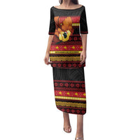 Papua New Guinea Christmas Family Matching Puletasi and Hawaiian Shirt Bikpela hamamas blong dispela Krismas - Polynesian Pride