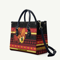Papua New Guinea Christmas Leather Bag Bikpela hamamas blong dispela Krismas - Polynesian Pride