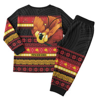Papua New Guinea Christmas Pajama Set Bikpela hamamas blong dispela Krismas LT14 - Polynesian Pride