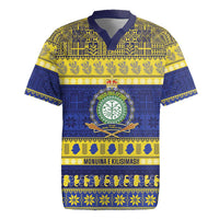 Niue Christmas Rugby Jersey Monuina e Kilisimasi Hiapo Motifs - Polynesian Pride