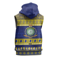Niue Christmas Sleeveless Zip Hoodie Monuina e Kilisimasi Hiapo Motifs LT14 - Polynesian Pride
