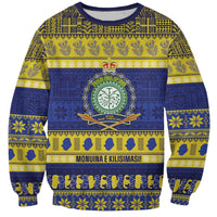 Niue Christmas Sweatshirt Monuina e Kilisimasi Hiapo Motifs - Polynesian Pride