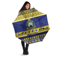 Niue Christmas Umbrella Monuina e Kilisimasi Hiapo Motifs - Polynesian Pride