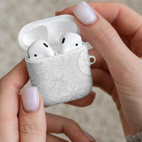 Tapu Fanau Ia Niue AirPods Case Happy White Sunday Unique Hiapo LT14 - Polynesian Pride