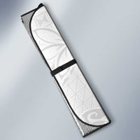 Tapu Fanau Ia Niue Auto Sun Shade Happy White Sunday Unique Hiapo - Polynesian Pride