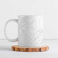Tapu Fanau Ia Niue Ceramic Mug Happy White Sunday Unique Hiapo - Polynesian Pride