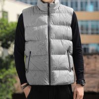 Tapu Fanau Ia Niue Sleeveless Puffer Jacket Happy White Sunday Unique Hiapo - Polynesian Pride