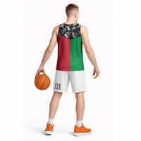 Vanuatu Cowboy Basketball Jersey Cowboy Symbols Split Stylized - Polynesian Pride