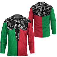 Vanuatu Cowboy Hockey Jersey Cowboy Symbols Split Stylized - Polynesian Pride