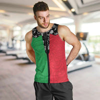 Vanuatu Cowboy Men Tank Top Cowboy Symbols Split Stylized - Polynesian Pride