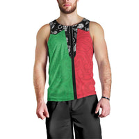 Vanuatu Cowboy Men Tank Top Cowboy Symbols Split Stylized - Polynesian Pride