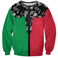 Vanuatu Cowboy Sweatshirt Cowboy Symbols Split Stylized - Polynesian Pride