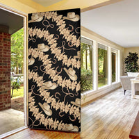 Vanuatu Cowboy Door Cover Seamless Straw Hats Hibiscus - Polynesian Pride