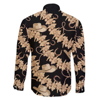 Vanuatu Cowboy Family Matching Short Sleeve Bodycon Dress and Hawaiian Shirt Seamless Straw Hats Hibiscus - Polynesian Pride