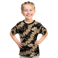 Vanuatu Cowboy Kid T Shirt Seamless Straw Hats Hibiscus - Polynesian Pride