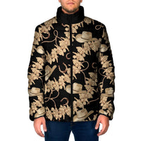 Vanuatu Cowboy Padded Jacket Seamless Straw Hats Hibiscus - Polynesian Pride
