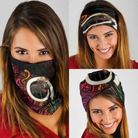 Vanuatu Boar Cowboy Neck Gaiter Tusk Gradient Polynesian Pattern - Polynesian Pride