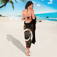 Vanuatu Boar Cowboy Sarong Tusk Gradient Polynesian Pattern - Polynesian Pride