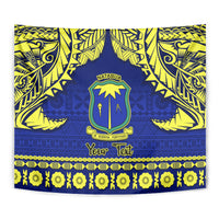 Personalised Fiji Natabua High School Tapestry Fijian Tapa Pattern LT14 - Polynesian Pride