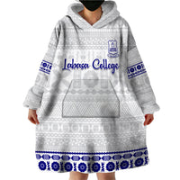 Personalised Fiji Labasa College Wearable Blanket Hoodie Fijian Tapa Pattern LT14 - Polynesian Pride