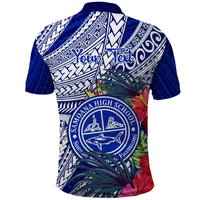 Personalised Samoana High School Polo Shirt American Samoa Schools Polynesian Tropical Flowers LT14 - Polynesian Pride